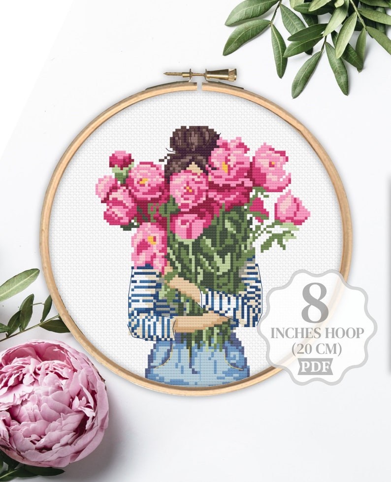 EarMakers Cute Cherry Bow Cross stitch pattern PDF, Coquette Aesthetic Trendy Small Female Girly, Spring Summer, Modern xstitch, Digital download